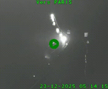 Caméra routière sur l'autoroute A20 à Bessines-sur-Gartempe. Vue orientée vers Paris