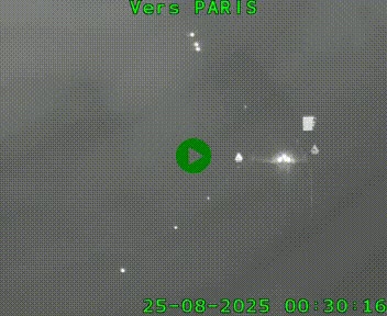 <h2>Caméra routière sur l'autoroute A20 à Bessines-sur-Gartempe. Vue orientée vers Paris</h2>
