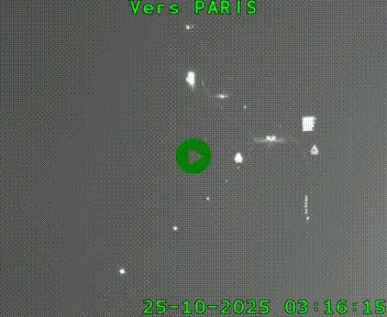 <h2>Caméra routière sur l'autoroute A20 à Bessines-sur-Gartempe. Vue orientée vers Paris</h2>