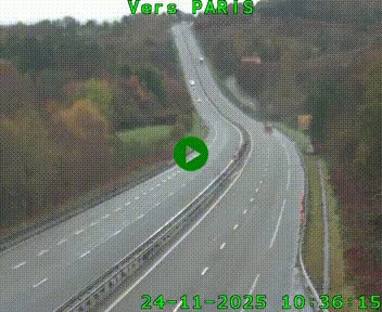 <h2>Caméra routière sur l'autoroute A20 à Bessines-sur-Gartempe. Vue orientée vers Paris</h2>