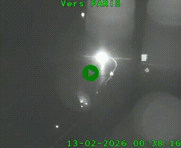 Caméra routière sur l'autoroute A20 à Bessines-sur-Gartempe. Vue orientée vers Paris