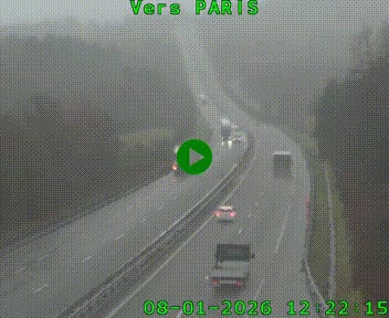 <h2>Caméra routière sur l'autoroute A20 à Bessines-sur-Gartempe. Vue orientée vers Paris</h2>