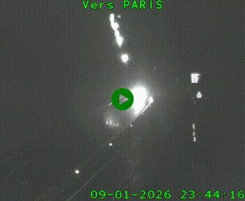 Caméra routière sur l'autoroute A20 à Bessines-sur-Gartempe. Vue orientée vers Paris