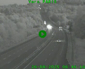 <h2>Caméra routière sur l'autoroute A20 à Bessines-sur-Gartempe. Vue orientée vers Paris</h2>