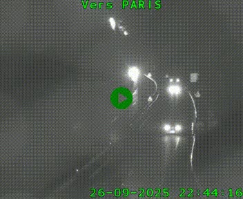 Caméra routière sur l'autoroute A20 à Bessines-sur-Gartempe. Vue orientée vers Paris