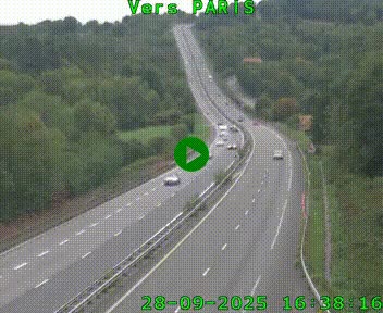 <h2>Caméra routière sur l'autoroute A20 à Bessines-sur-Gartempe. Vue orientée vers Paris</h2>