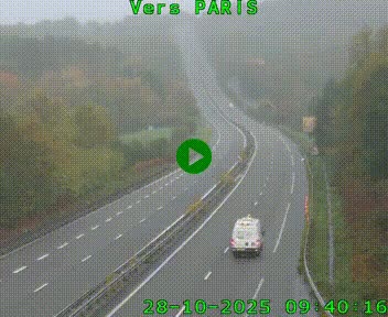 <h2>Caméra routière sur l'autoroute A20 à Bessines-sur-Gartempe. Vue orientée vers Paris</h2>