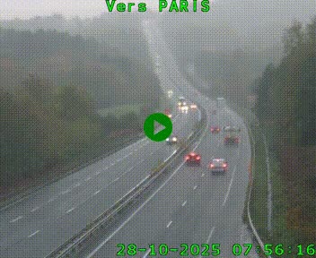 <h2>Caméra routière sur l'autoroute A20 à Bessines-sur-Gartempe. Vue orientée vers Paris</h2>