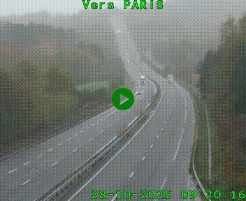 <h2>Caméra routière sur l'autoroute A20 à Bessines-sur-Gartempe. Vue orientée vers Paris</h2>