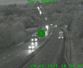 <h2>Caméra routière sur l'autoroute A20 à Bessines-sur-Gartempe. Vue orientée vers Paris</h2>