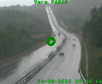 <h2>Caméra routière sur l'autoroute A20 à Bessines-sur-Gartempe. Vue orientée vers Paris</h2>