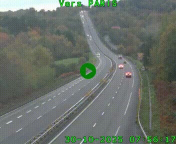 <h2>Caméra routière sur l'autoroute A20 à Bessines-sur-Gartempe. Vue orientée vers Paris</h2>
