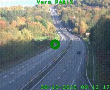 <h2>Caméra routière sur l'autoroute A20 à Bessines-sur-Gartempe. Vue orientée vers Paris</h2>