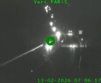 <h2>Caméra routière sur l'autoroute A20 à Bessines-sur-Gartempe. Vue orientée vers Paris</h2>