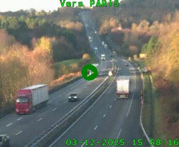 <h2>Caméra routière sur l'autoroute A20 à Bessines-sur-Gartempe. Vue orientée vers Paris</h2>