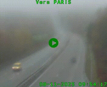 <h2>Caméra routière sur l'autoroute A20 à Bessines-sur-Gartempe. Vue orientée vers Paris</h2>