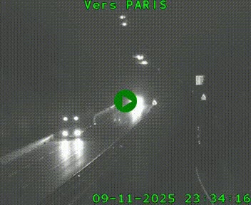 <h2>Caméra routière sur l'autoroute A20 à Bessines-sur-Gartempe. Vue orientée vers Paris</h2>