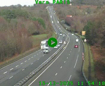 <h2>Caméra routière sur l'autoroute A20 à Bessines-sur-Gartempe. Vue orientée vers Paris</h2>