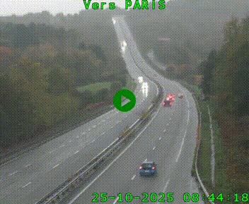<h2>Caméra routière sur l'autoroute A20 à Bessines-sur-Gartempe. Vue orientée vers Paris</h2>