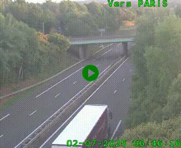 <h2>Caméra routière sur l'autoroute A20 au nord de Limoges, à la jonction avec la N520. Vue orientée vers Paris</h2>