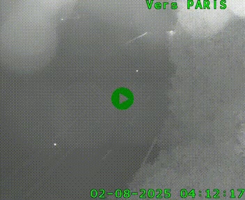 <h2>Caméra routière sur l'autoroute A20 au nord de Limoges, à la jonction avec la N520. Vue orientée vers Paris</h2>