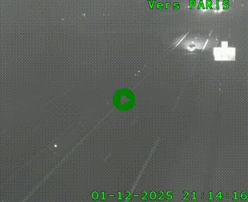 <h2>Caméra routière sur l'autoroute A20 au nord de Limoges, à la jonction avec la N520. Vue orientée vers Paris</h2>