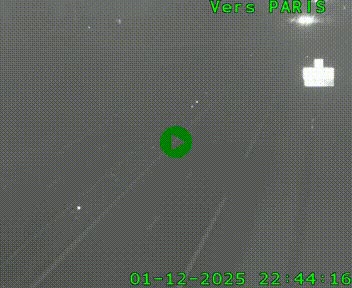 <h2>Caméra routière sur l'autoroute A20 au nord de Limoges, à la jonction avec la N520. Vue orientée vers Paris</h2>