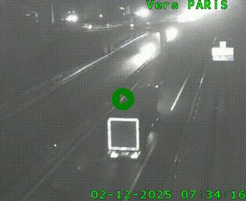 <h2>Caméra routière sur l'autoroute A20 au nord de Limoges, à la jonction avec la N520. Vue orientée vers Paris</h2>