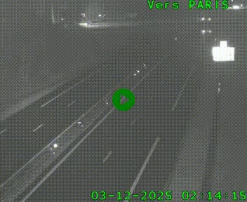 <h2>Caméra routière sur l'autoroute A20 au nord de Limoges, à la jonction avec la N520. Vue orientée vers Paris</h2>