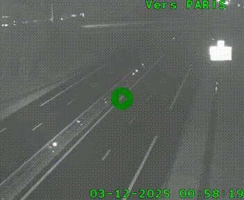 <h2>Caméra routière sur l'autoroute A20 au nord de Limoges, à la jonction avec la N520. Vue orientée vers Paris</h2>