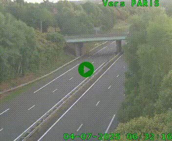 <h2>Caméra routière sur l'autoroute A20 au nord de Limoges, à la jonction avec la N520. Vue orientée vers Paris</h2>