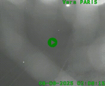 <h2>Caméra routière sur l'autoroute A20 au nord de Limoges, à la jonction avec la N520. Vue orientée vers Paris</h2>