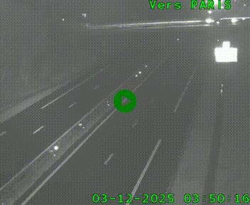 <h2>Caméra routière sur l'autoroute A20 au nord de Limoges, à la jonction avec la N520. Vue orientée vers Paris</h2>