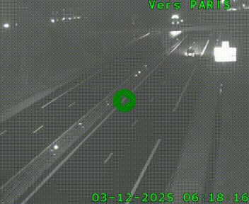 <h2>Caméra routière sur l'autoroute A20 au nord de Limoges, à la jonction avec la N520. Vue orientée vers Paris</h2>