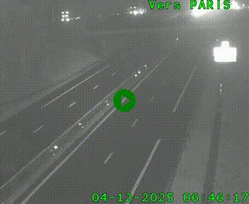 <h2>Caméra routière sur l'autoroute A20 au nord de Limoges, à la jonction avec la N520. Vue orientée vers Paris</h2>