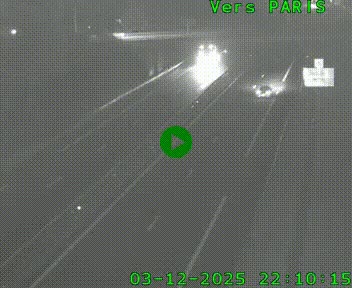 <h2>Caméra routière sur l'autoroute A20 au nord de Limoges, à la jonction avec la N520. Vue orientée vers Paris</h2>