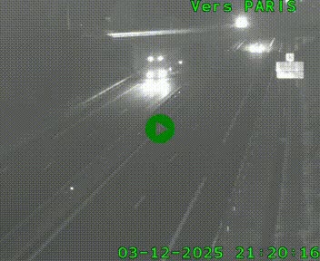 <h2>Caméra routière sur l'autoroute A20 au nord de Limoges, à la jonction avec la N520. Vue orientée vers Paris</h2>