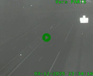 <h2>Caméra routière sur l'autoroute A20 au nord de Limoges, à la jonction avec la N520. Vue orientée vers Paris</h2>