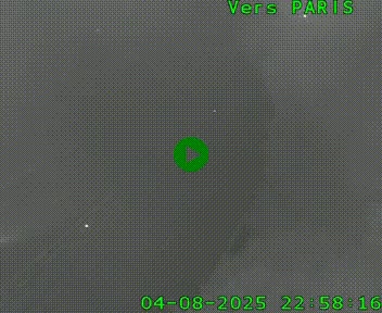 Caméra routière sur l'autoroute A20 au nord de Limoges, à la jonction avec la N520. Vue orientée vers Paris