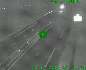 <h2>Caméra routière sur l'autoroute A20 au nord de Limoges, à la jonction avec la N520. Vue orientée vers Paris</h2>