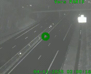 <h2>Caméra routière sur l'autoroute A20 au nord de Limoges, à la jonction avec la N520. Vue orientée vers Paris</h2>