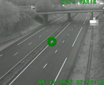 <h2>Caméra routière sur l'autoroute A20 au nord de Limoges, à la jonction avec la N520. Vue orientée vers Paris</h2>