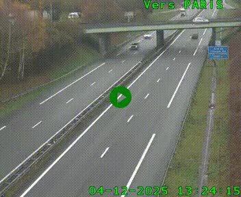 <h2>Caméra routière sur l'autoroute A20 au nord de Limoges, à la jonction avec la N520. Vue orientée vers Paris</h2>