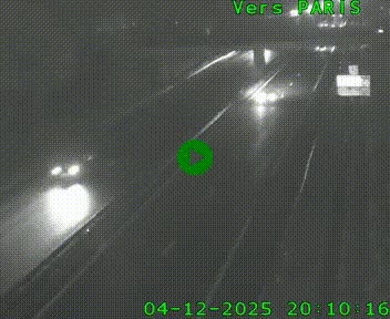 <h2>Caméra routière sur l'autoroute A20 au nord de Limoges, à la jonction avec la N520. Vue orientée vers Paris</h2>