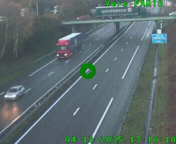 <h2>Caméra routière sur l'autoroute A20 au nord de Limoges, à la jonction avec la N520. Vue orientée vers Paris</h2>