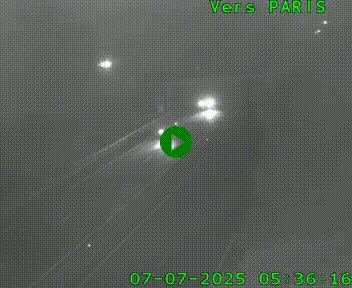<h2>Caméra routière sur l'autoroute A20 au nord de Limoges, à la jonction avec la N520. Vue orientée vers Paris</h2>