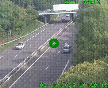 <h2>Caméra routière sur l'autoroute A20 au nord de Limoges, à la jonction avec la N520. Vue orientée vers Paris</h2>