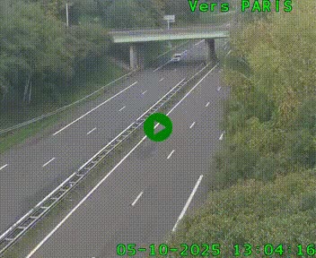 <h2>Caméra routière sur l'autoroute A20 au nord de Limoges, à la jonction avec la N520. Vue orientée vers Paris</h2>