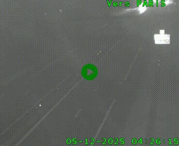 <h2>Caméra routière sur l'autoroute A20 au nord de Limoges, à la jonction avec la N520. Vue orientée vers Paris</h2>