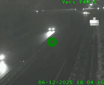 <h2>Caméra routière sur l'autoroute A20 au nord de Limoges, à la jonction avec la N520. Vue orientée vers Paris</h2>